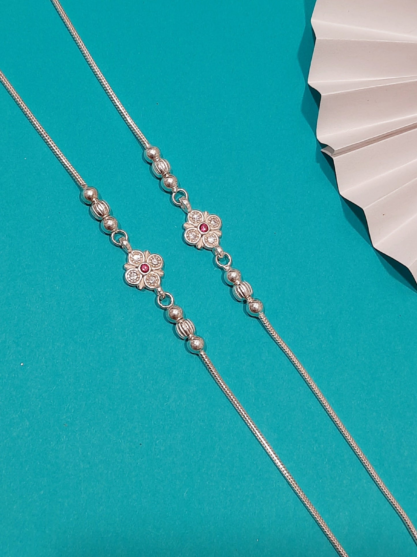 Flower Ball Anklet