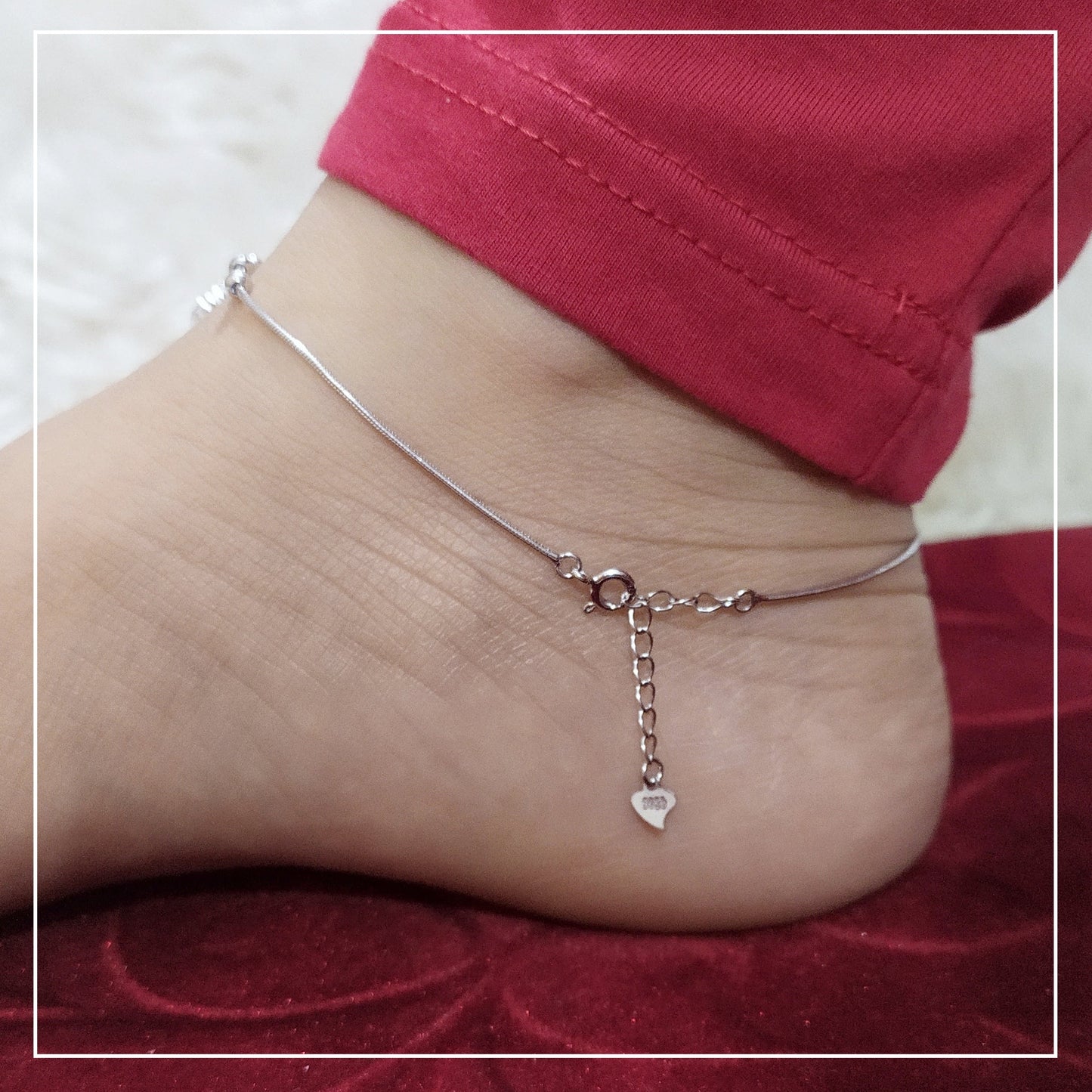 Cute Feet Italian Anklet