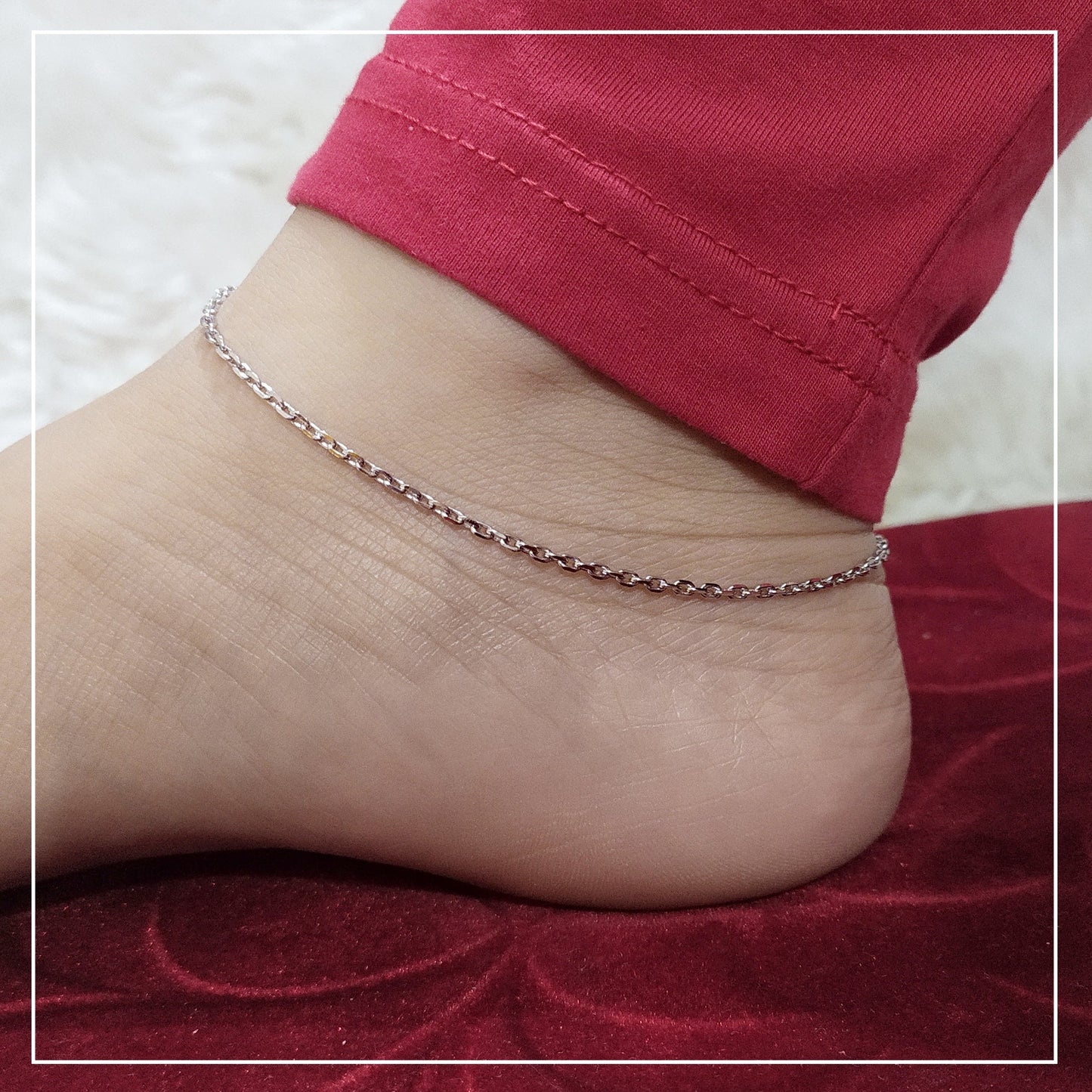 Multiple Hearts Italian Anklet