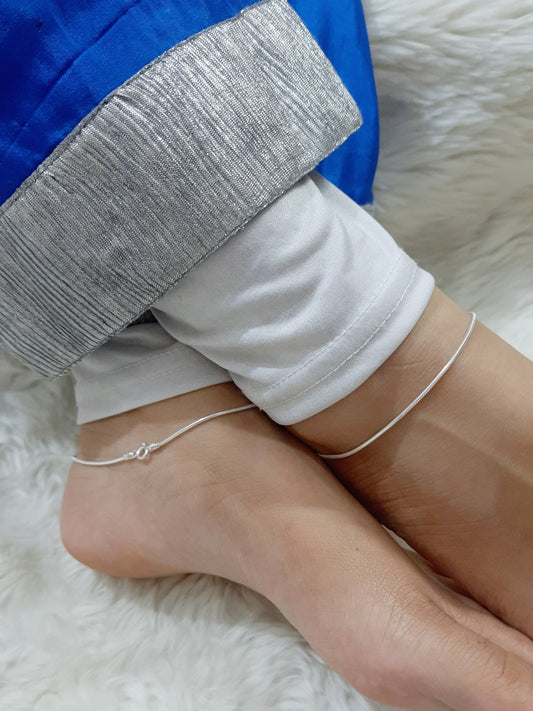 Plain Smooth Chain Anklet