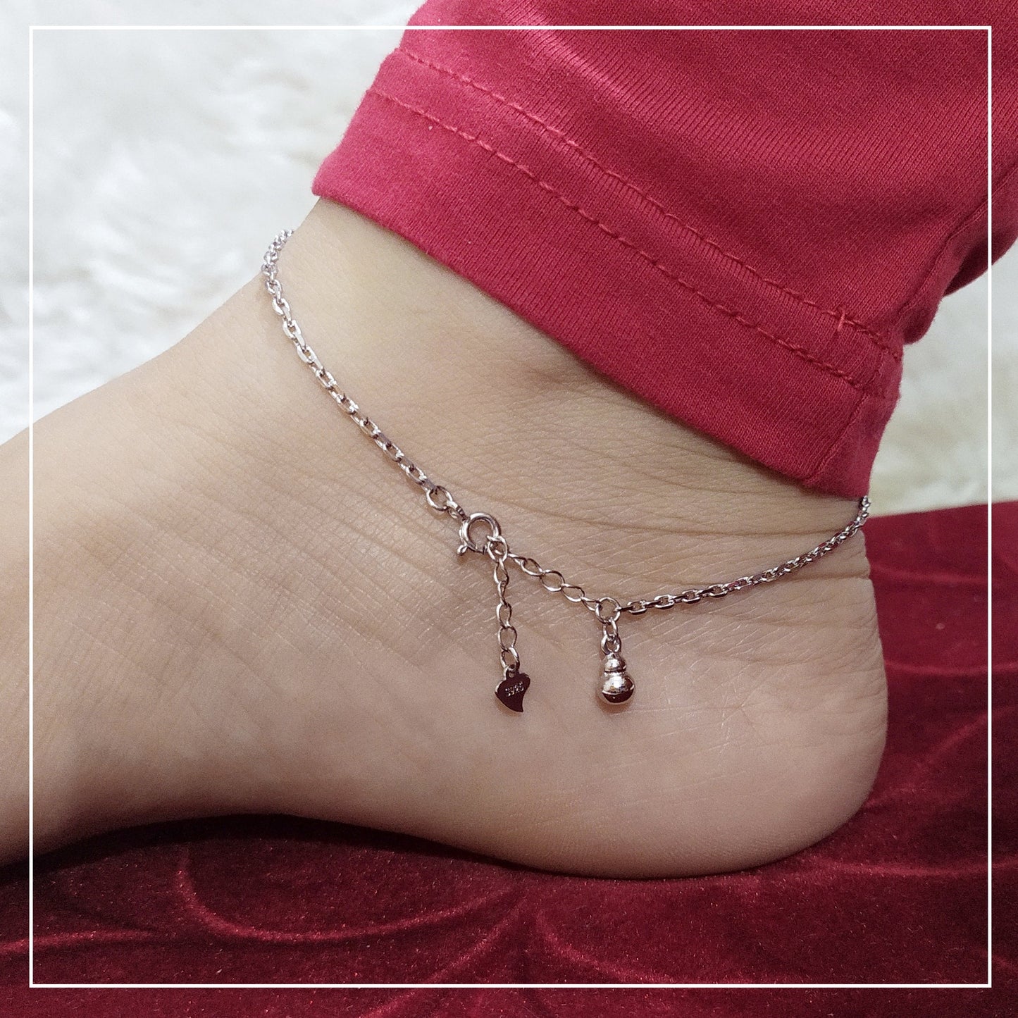 Dancing Drum Italian Anklet