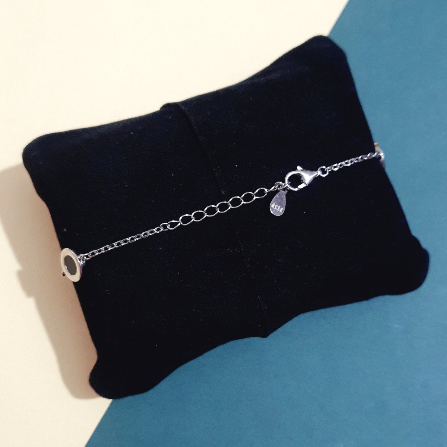 Platinum Black & White Bracelet