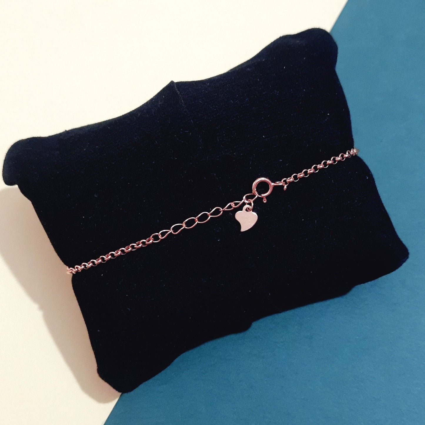 White Infinity Rose Gold Bracelet